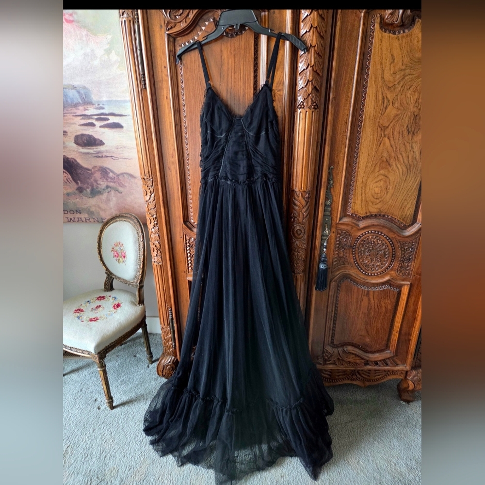 D&G Elegant Black Maxi Gown